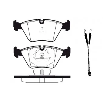 Jeu de 4 plaquettes de frein avant RAICAM RA.0393.2