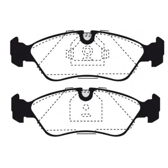Jeu de 4 plaquettes de frein avant RAICAM OEM 90398760