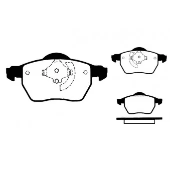 Jeu de 4 plaquettes de frein avant RAICAM OEM 272343