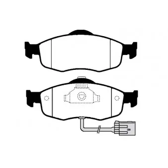 Jeu de 4 plaquettes de frein avant RAICAM OEM 1130758