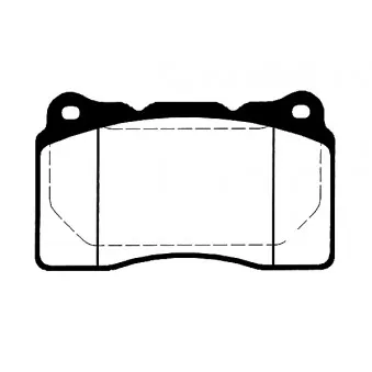 Jeu de 4 plaquettes de frein avant RAICAM OEM 26296FE042