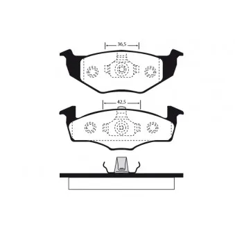 Jeu de 4 plaquettes de frein avant RAICAM OEM 1H0698151A