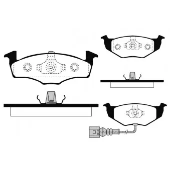 RAICAM RA.0623.3 - Jeu de 4 plaquettes de frein avant