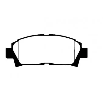 Jeu de 4 plaquettes de frein avant RAICAM OEM 04465YZZCF