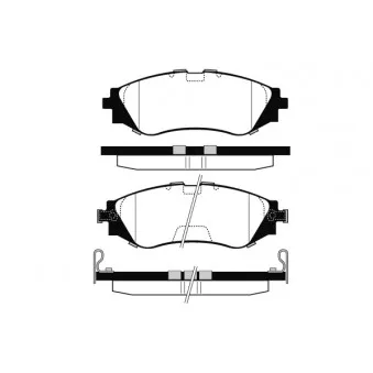 Jeu de 4 plaquettes de frein avant RAICAM OEM 96496765