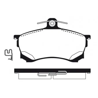 Jeu de 4 plaquettes de frein avant RAICAM OEM MR249240