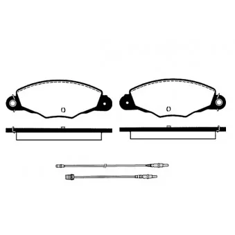 Jeu de 4 plaquettes de frein avant RAICAM OEM 425211
