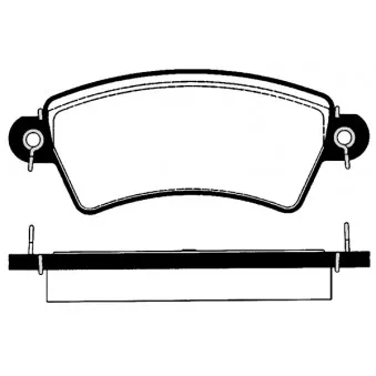 Jeu de 4 plaquettes de frein avant RAICAM OEM 172103