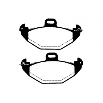 Jeu de 4 plaquettes de frein arrière RAICAM OEM 8671016192