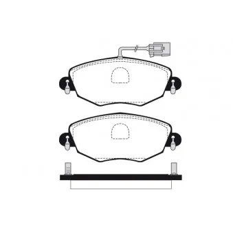 Jeu de 4 plaquettes de frein avant RAICAM OEM C2S52079