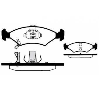 Jeu de 4 plaquettes de frein avant RAICAM OEM 0K2A23323ZB