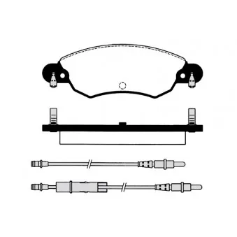 Jeu de 4 plaquettes de frein avant RAICAM OEM E172223
