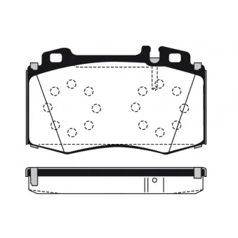 Jeu de 4 plaquettes de frein avant RAICAM OEM 0044200420