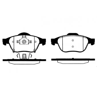 Jeu de 4 plaquettes de frein avant RAICAM OEM 0446505070