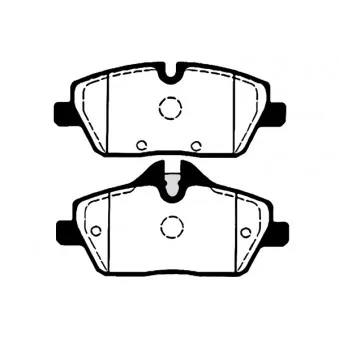 RAICAM RA.0852.5 - Jeu de 4 plaquettes de frein avant