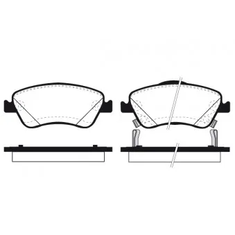 Jeu de 4 plaquettes de frein avant RAICAM OEM 044650F011