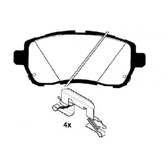Jeu de 4 plaquettes de frein avant RAICAM RA.0940.2K1