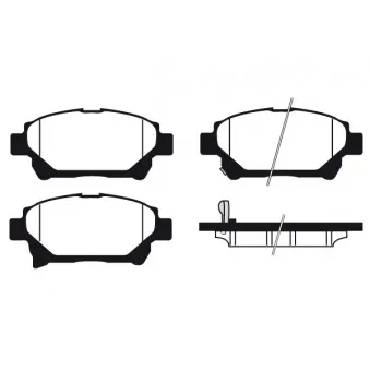 Jeu de 4 plaquettes de frein avant RAICAM OEM 0446574020