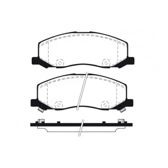 Jeu de 4 plaquettes de frein avant RAICAM OEM 13237752