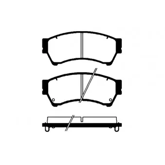 Jeu de 4 plaquettes de frein avant RAICAM OEM GSYD3328Z9C
