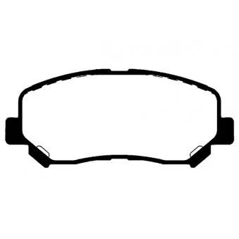 Jeu de 4 plaquettes de frein avant RAICAM OEM 68225170AC