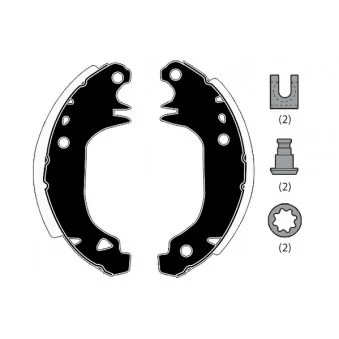 Jeu de mâchoires de frein RAICAM OEM 4241J6