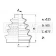 Joint-soufflet, arbre de commande FIRST LINE [FCB1001]