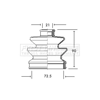 FIRST LINE FCB2015 - Joint-soufflet, arbre de commande