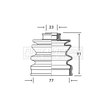 FIRST LINE FCB2054 - Joint-soufflet, arbre de commande