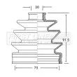 Joint-soufflet, arbre de commande FIRST LINE [FCB2067]