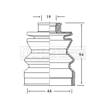 FIRST LINE FCB2103 - Joint-soufflet, arbre de commande