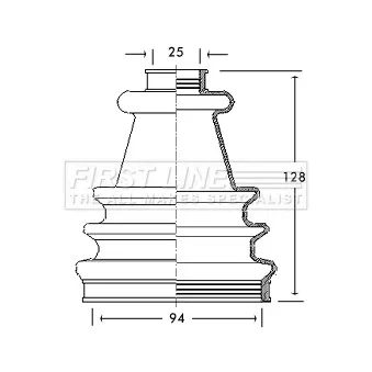 FIRST LINE FCB2170 - Joint-soufflet, arbre de commande