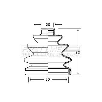 FIRST LINE FCB2171 - Joint-soufflet, arbre de commande