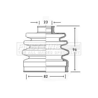 Joint-soufflet, arbre de commande FIRST LINE [FCB2184]