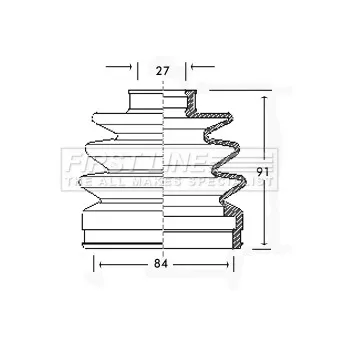 Joint-soufflet, arbre de commande FIRST LINE [FCB2185]