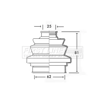 FIRST LINE FCB2196 - Joint-soufflet, arbre de commande