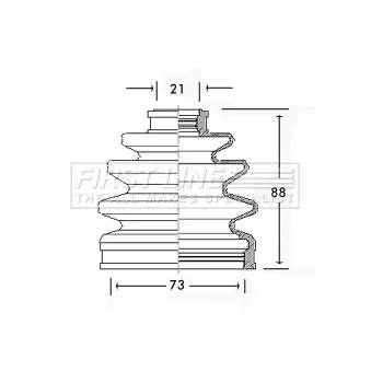 FIRST LINE FCB2247 - Joint-soufflet, arbre de commande