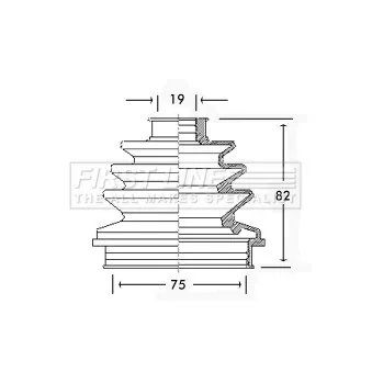 FIRST LINE FCB2260 - Joint-soufflet, arbre de commande