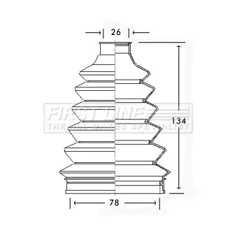 Joint-soufflet, arbre de commande FIRST LINE [FCB2295]