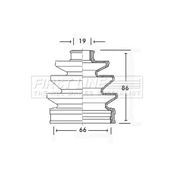 FIRST LINE FCB2303 - Joint-soufflet, arbre de commande