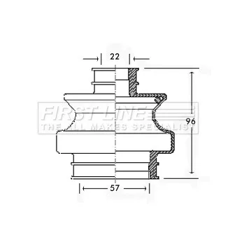 Joint-soufflet, arbre de commande FIRST LINE [FCB2305]
