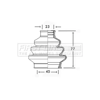 Joint-soufflet, arbre de commande FIRST LINE [FCB2309]