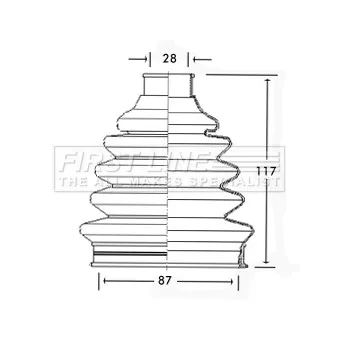 FIRST LINE FCB2331 - Joint-soufflet, arbre de commande