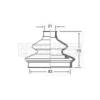 FIRST LINE FCB2333 - Joint-soufflet, arbre de commande