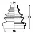 Joint-soufflet, arbre de commande FIRST LINE [FCB2334]