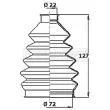 Joint-soufflet, arbre de commande FIRST LINE [FCB2351R]