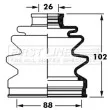 Joint-soufflet, arbre de commande FIRST LINE [FCB2388]