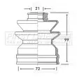 Joint-soufflet, arbre de commande FIRST LINE [FCB2484]
