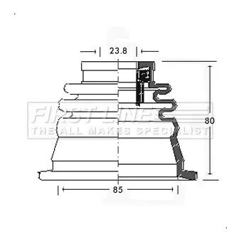 FIRST LINE FCB2543 - Joint-soufflet, arbre de commande