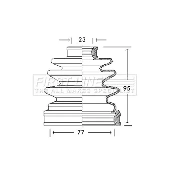 FIRST LINE FCB2621 - Joint-soufflet, arbre de commande